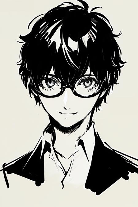 4276321484-2871357054-persona (_style_), monochrome, greyscale, amamiya ren, 1boy, male focus, solo, glasses, simple background, white background, loo.png